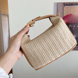 Maxbell Woven Handbag Adjustable Tote fashion Boho for Summer Beach Ladies