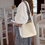 Maxbell Summer Women Shoulder Bag Handbag Gift Casual Top Handle School Beige