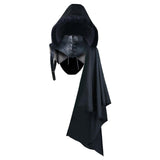 Maxbell Unisex Black Cape Cloak with Buckle Straps Halloween Garment Hooded Cape S