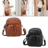 Maxbell Handbag Purse Women Girls Cosmetics Wallet Holder Leather Shoulder Bag Brown