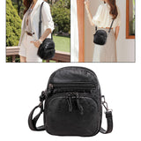 Maxbell Handbag Purse Women Girls Cosmetics Wallet Holder Leather Shoulder Bag Black
