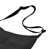 Maxbell Women Girls Dumpling Bun Work Purse Casual Nylon Shoulder Bag Black