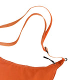 Maxbell Women Girls Dumpling Bun Work Purse Casual Nylon Shoulder Bag Orange