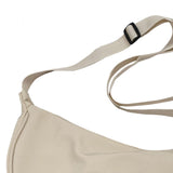Maxbell Women Girls Dumpling Bun Work Purse Casual Nylon Shoulder Bag Beige