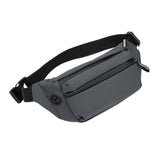 Maxbell Shoulder Bag Waist Bag Pack with Zipper Pocket for Running Hiking Travel Gray