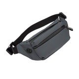 Maxbell Shoulder Bag Waist Bag Pack with Zipper Pocket for Running Hiking Travel Gray