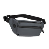 Maxbell Shoulder Bag Waist Bag Pack with Zipper Pocket for Running Hiking Travel Gray