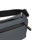 Maxbell Shoulder Bag Waist Bag Pack with Zipper Pocket for Running Hiking Travel Gray
