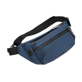 Maxbell Shoulder Bag Waist Bag Pack with Zipper Pocket for Running Hiking Travel Blue