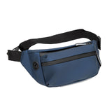 Maxbell Shoulder Bag Waist Bag Pack with Zipper Pocket for Running Hiking Travel Blue