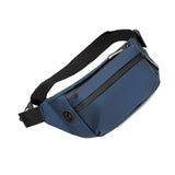 Maxbell Shoulder Bag Waist Bag Pack with Zipper Pocket for Running Hiking Travel Blue