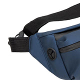 Maxbell Shoulder Bag Waist Bag Pack with Zipper Pocket for Running Hiking Travel Blue