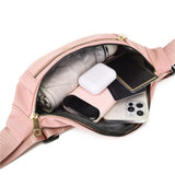 Maxbell Fashion Women Fanny Pack Waist Pack Adjustable Strap for Traveling Pink