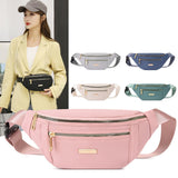 Maxbell Fashion Women Fanny Pack Waist Pack Adjustable Strap for Traveling Pink