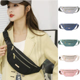 Maxbell Fashion Women Fanny Pack Waist Pack Adjustable Strap for Traveling Pink