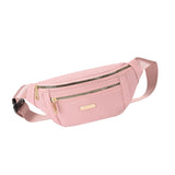 Maxbell Fashion Women Fanny Pack Waist Pack Adjustable Strap for Traveling Pink