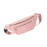 Maxbell Fashion Women Fanny Pack Waist Pack Adjustable Strap for Traveling Pink