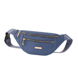 Maxbell Fashion Women Fanny Pack Waist Pack Adjustable Strap for Traveling Blue