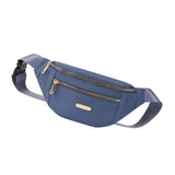 Maxbell Fashion Women Fanny Pack Waist Pack Adjustable Strap for Traveling Blue