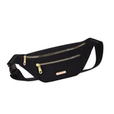 Maxbell Fashion Women Fanny Pack Waist Pack Adjustable Strap for Traveling Black