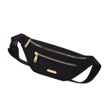 Maxbell Fashion Women Fanny Pack Waist Pack Adjustable Strap for Traveling Black