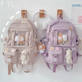 Maxbell Backpack School Bag Adjustable Straps Fashion Cute for Kids Purple