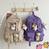 Maxbell Backpack School Bag Adjustable Straps Fashion Cute for Kids Purple