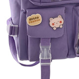 Maxbell Backpack School Bag Adjustable Straps Fashion Cute for Kids Purple
