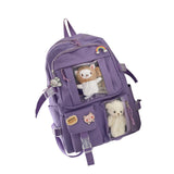 Maxbell Backpack School Bag Adjustable Straps Fashion Cute for Kids Purple