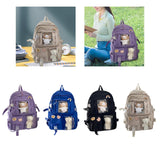 Maxbell Backpack School Bag Adjustable Straps Fashion Cute for Kids Purple