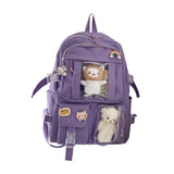 Maxbell Backpack School Bag Adjustable Straps Fashion Cute for Kids Purple