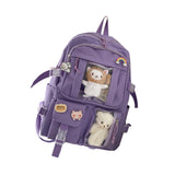 Maxbell Backpack School Bag Adjustable Straps Fashion Cute for Kids Purple
