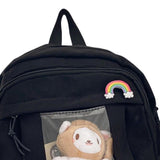 Maxbell Backpack School Bag Adjustable Straps Fashion Cute for Kids Black