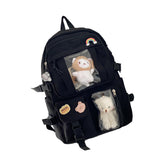 Maxbell Backpack School Bag Adjustable Straps Fashion Cute for Kids Black