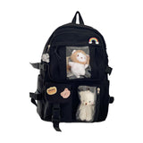 Maxbell Backpack School Bag Adjustable Straps Fashion Cute for Kids Black