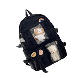 Maxbell Backpack School Bag Adjustable Straps Fashion Cute for Kids Black