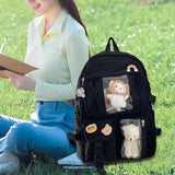 Maxbell Backpack School Bag Adjustable Straps Fashion Cute for Kids Black