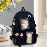 Maxbell Backpack School Bag Adjustable Straps Fashion Cute for Kids Black