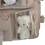 Maxbell Backpack School Bag Adjustable Straps Fashion Cute for Kids Khaki