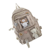 Maxbell Backpack School Bag Adjustable Straps Fashion Cute for Kids Khaki