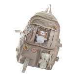 Maxbell Backpack School Bag Adjustable Straps Fashion Cute for Kids Khaki