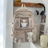 Maxbell Backpack School Bag Adjustable Straps Fashion Cute for Kids Khaki
