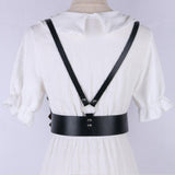 Maxbell Fashion Women Waist Belt Underbust Corset Steampunk Ladies Cincher Waistband Black