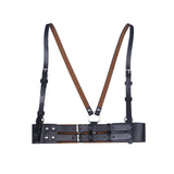 Maxbell Fashion Women Waist Belt Underbust Corset Steampunk Ladies Cincher Waistband Black