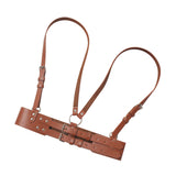 Maxbell Fashion Women Waist Belt Underbust Corset Steampunk Ladies Cincher Waistband Brown