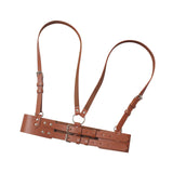 Maxbell Fashion Women Waist Belt Underbust Corset Steampunk Ladies Cincher Waistband Brown