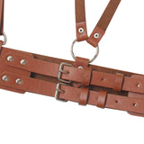 Maxbell Fashion Women Waist Belt Underbust Corset Steampunk Ladies Cincher Waistband Brown