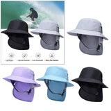 Maxbell Surf Bucket Hat with Chin Straps Fisherman for Tourism Water Sports Black