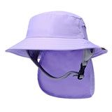 Maxbell Surf Bucket Hat with Chin Straps Fisherman for Tourism Water Sports Purple