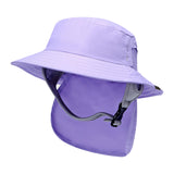 Maxbell Surf Bucket Hat with Chin Straps Fisherman for Tourism Water Sports Purple